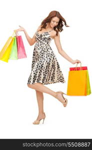 picture of lovely woman with shopping bags&#xA;