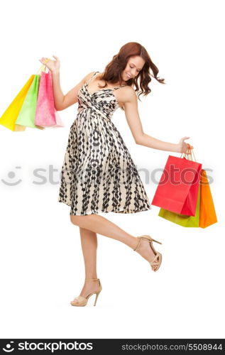 picture of lovely woman with shopping bags&#xA;