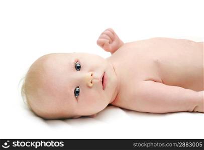 Picture of lying back baby