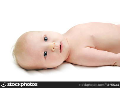 Picture of lying back baby