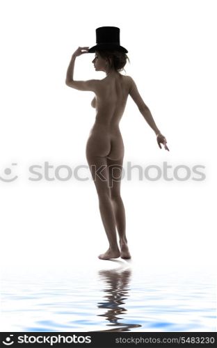 picture of naked dancer in top hat