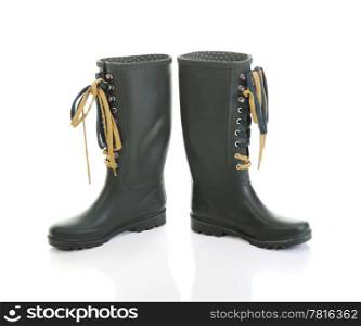 Picture of Rubber Boots. Isolated on a white background