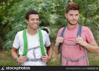 picture of two young male hikers