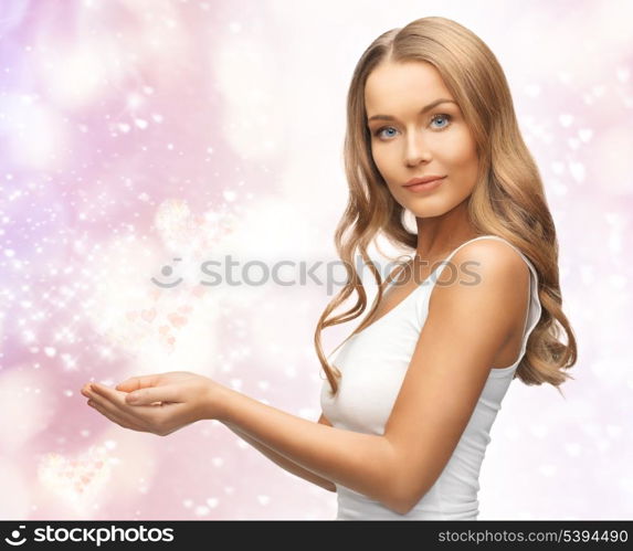 picture of woman holding something on the palms