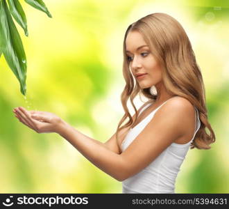 picture of woman holding something on the palms