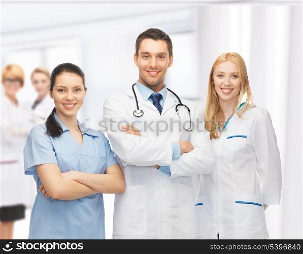 picture of young team or group of doctors