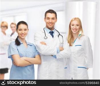 picture of young team or group of doctors