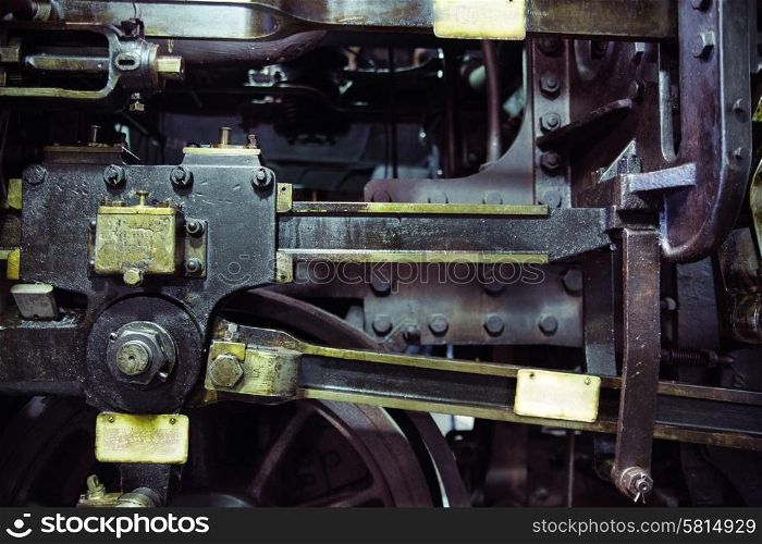 Picture presenting the old metal machine