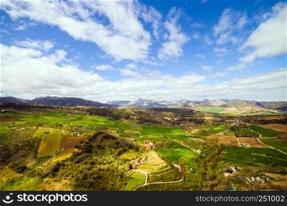 Picturesque Andalusia landscape, southern Spain.