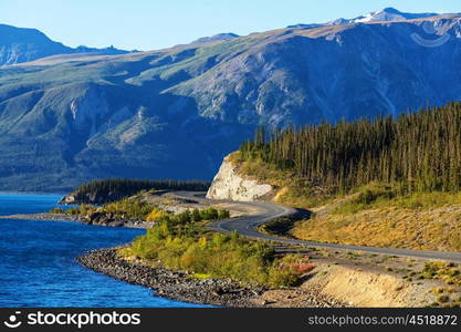 Picturesque Canadian mountains in summer