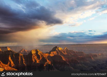 Picturesque landscapes of the Grand Canyon