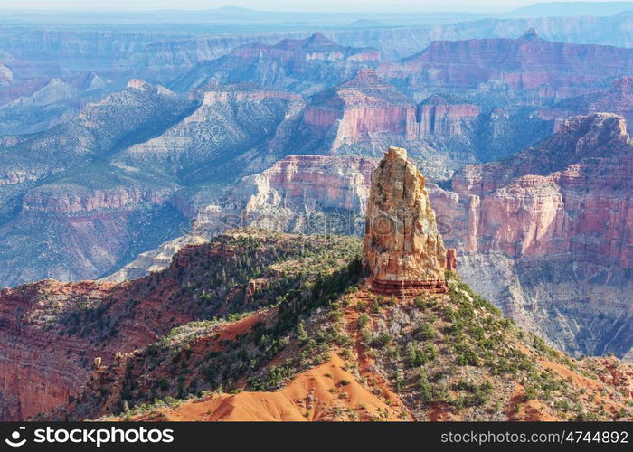 Picturesque landscapes of the Grand Canyon