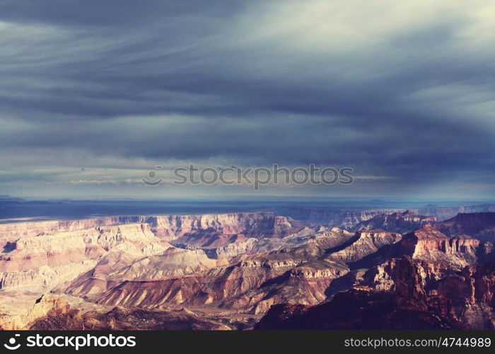 Picturesque landscapes of the Grand Canyon