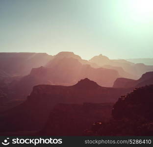 Picturesque landscapes of the Grand Canyon