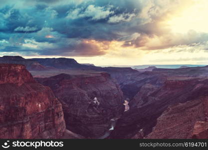 Picturesque landscapes of the Grand Canyon