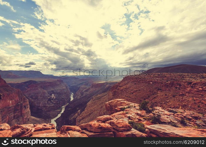 Picturesque landscapes of the Grand Canyon