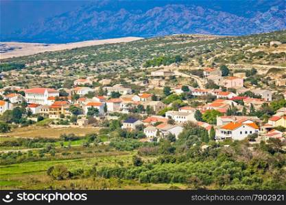 Picturesque Mediterranean village of Kolan on Pag island, Croatia