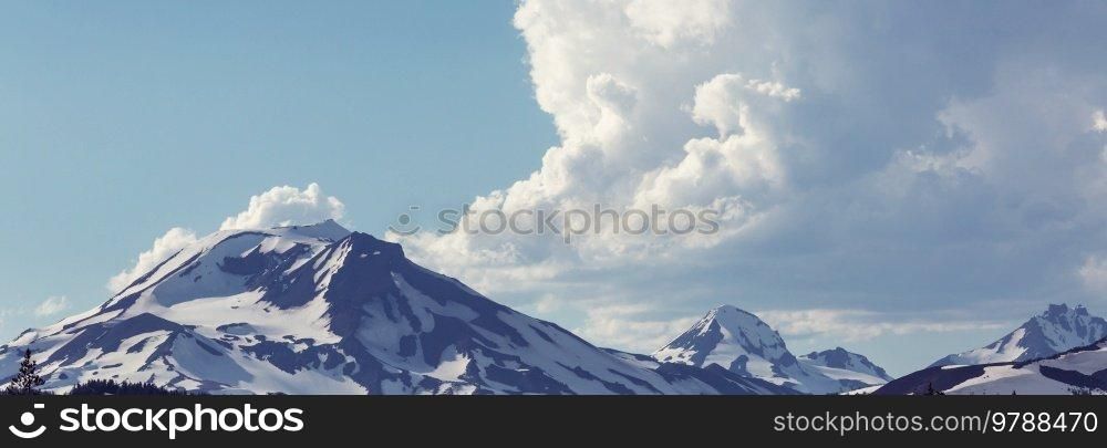 Picturesque mountain landscape. Good for natural background.