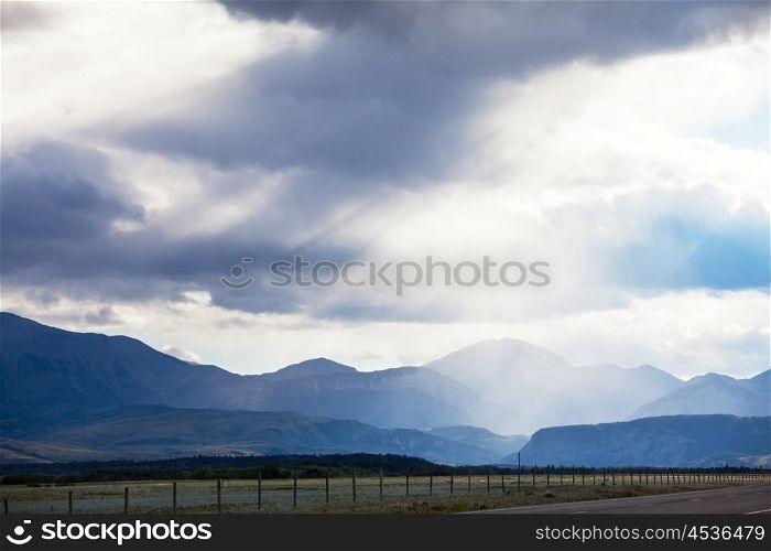 Picturesque mountain landscape on sunny day in Summer time. Good for natural background.