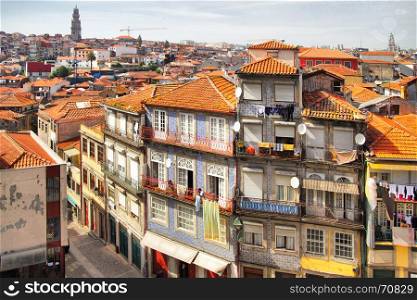 Picturesque panoramic view of Porto, Portugal