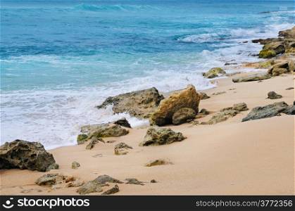 picturesque sandy shores of the Indian Ocean