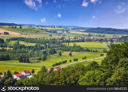 Picturesque scenery. An image of a colorful landscape in Baden-Wurttemberg, Germany