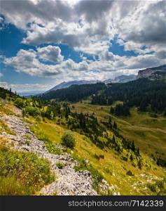 Picturesque summer mountain landscape of Durmitor National Park, Montenegro, Europe, Balkans Dinaric Alps, UNESCO World Heritage.