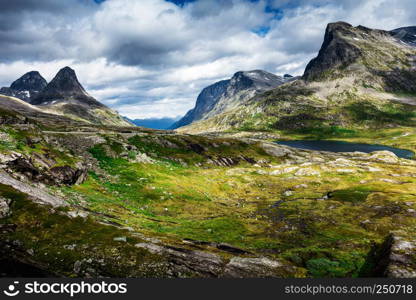 picturesque summer mountain landscape of Norway