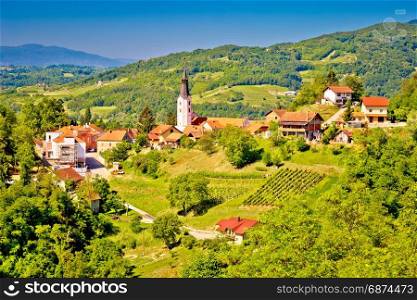 Picturesque town of Klanjec view, Zagorje region of Croatia
