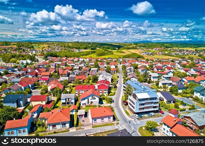 Picturesque town of Krizevci in Prigorje region of Croatia, rural Croatia