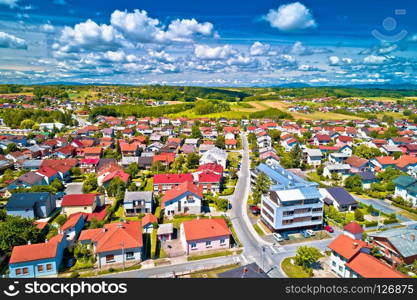 Picturesque town of Krizevci in Prigorje region of Croatia, rural Croatia