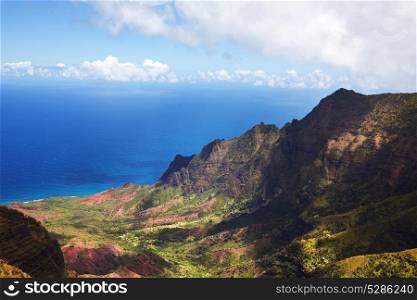Picturesque view of Hawaii island