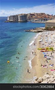Picturesque view panorama on the historical old town Dubrovnik, Croatia