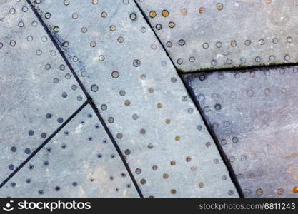 Piece of aircraft grunge metal background, old and worn