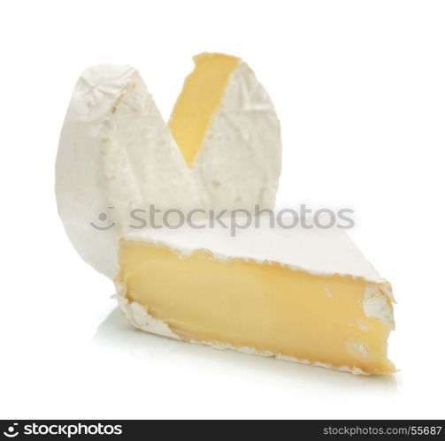 piece of cheese isolated on white background