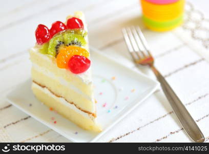 piece of delicious cake