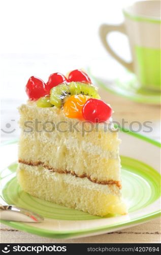 piece of delicious cake
