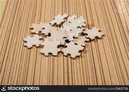 Piece of jigsaw puzzle as business strategy problem solving concept