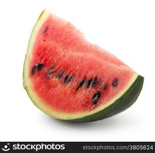 Piece of watermelon isolated on a white background