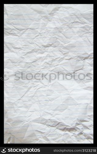 piece of white paper, great for textures and backgrounds.