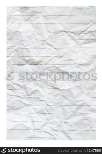 piece of white paper great for textures and backgrounds