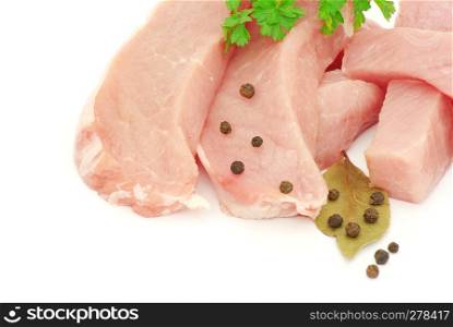 Pieces of meat with parsley