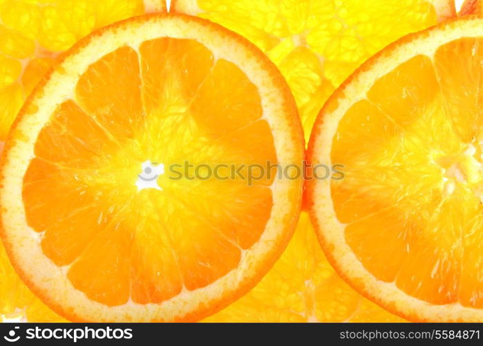 pieces of sliced ??juicy tasty orange&#xA;