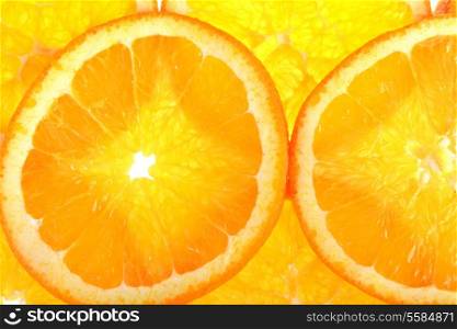 pieces of sliced ??juicy tasty orange&#xA;