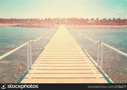 Pier on shore of the Sea