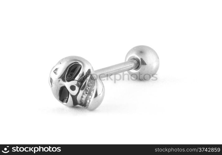 Piercing isolated on white background