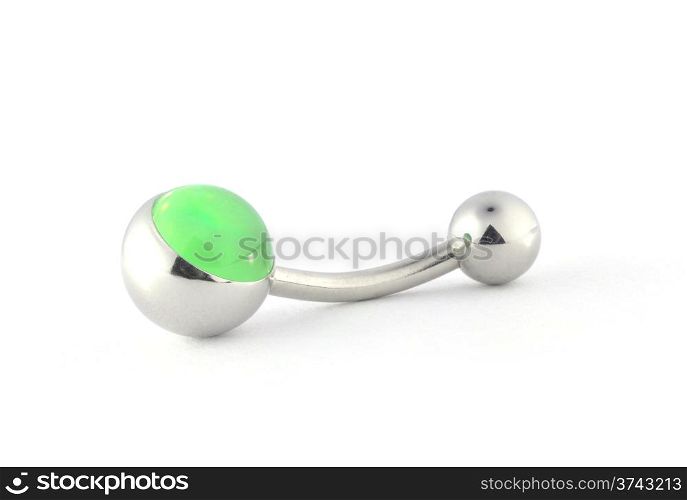Piercing isolated on white background