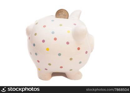 piggy bank and american coin