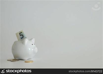 Piggy bank for saving money. Wealth, budget, investment, finance concept. Money box, piggybank on the black background. Free space for text, copy space. Piggy bank for saving money. Wealth, budget, investment, finance concept. Money box, piggybank on the black background. Free space for text, copy space.