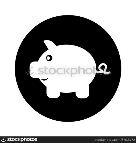 Piggy Bank Icon illustration design